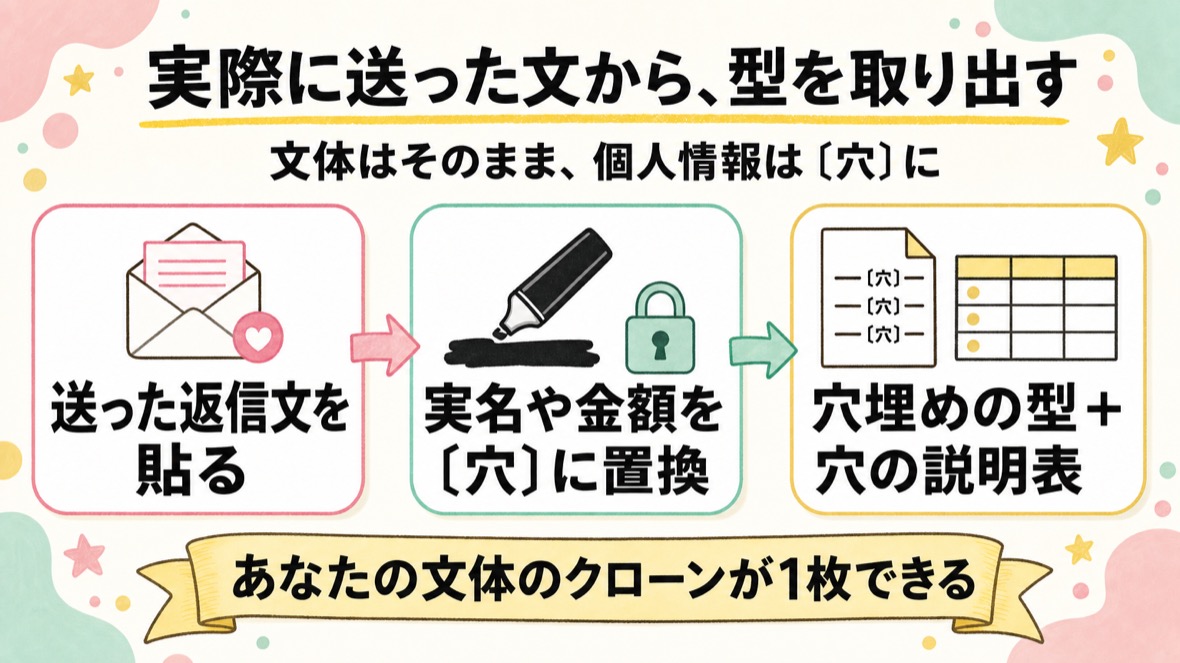 作業を型にする